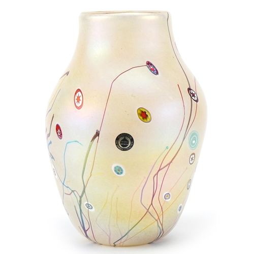 50 - John Ditchfield for Glasform, a large art glass vase with certificate numbered 11994, 25cm high.