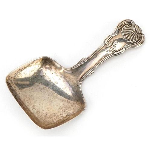 604 - Joseph Willmor, a George III silver caddy spoon, Birmingham 1817, 8cm in length, 11.2g.