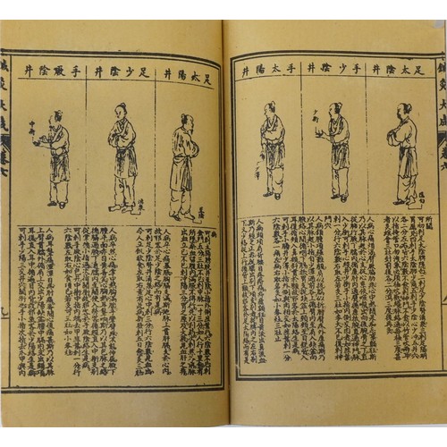 1114 - Twelve antique style paper books of Chinese script.