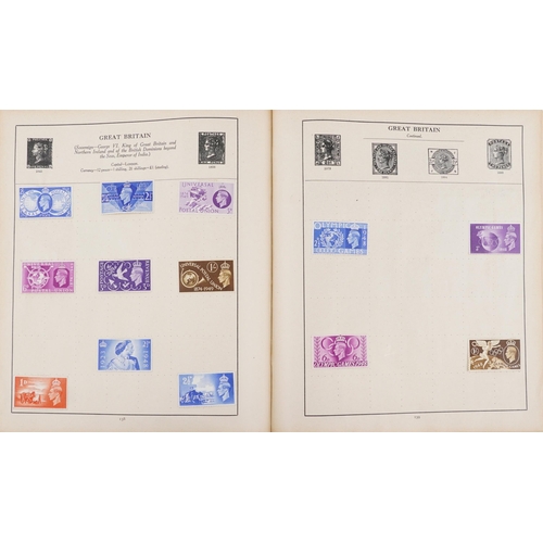 1331 - Three stamp albums containing 19th century and later British and world stamps to include Vatican Cit... 