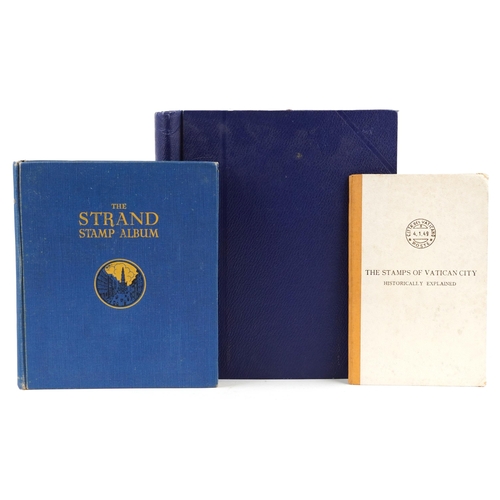 1331 - Three stamp albums containing 19th century and later British and world stamps to include Vatican Cit... 