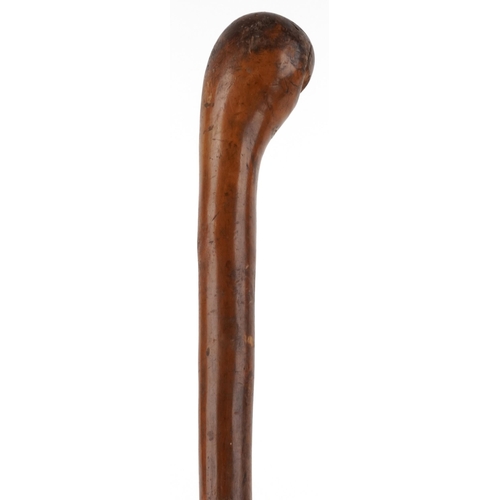 395 - An Australian Aboriginal throwing stick, 86cm in length.