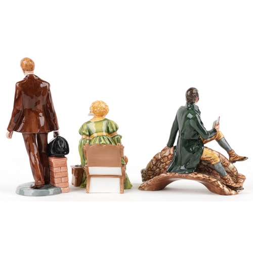 1010 - Three Royal Doulton figures comprising Classics Doctor HN4286, Robert Burns HN3641 and Anne of Cleev... 