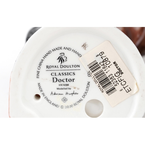 1010 - Three Royal Doulton figures comprising Classics Doctor HN4286, Robert Burns HN3641 and Anne of Cleev... 