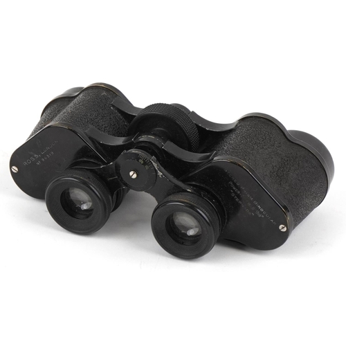 1179 - A pair of Ross of London Stepnada field binoculars number 96519, with tan leather case.