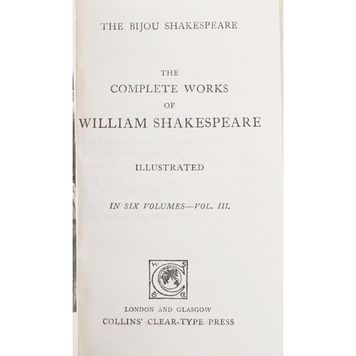 1425 - The Bijou Shakespeare, The Complete Works of William Shakespeare in Six Volumes published by The Lon... 