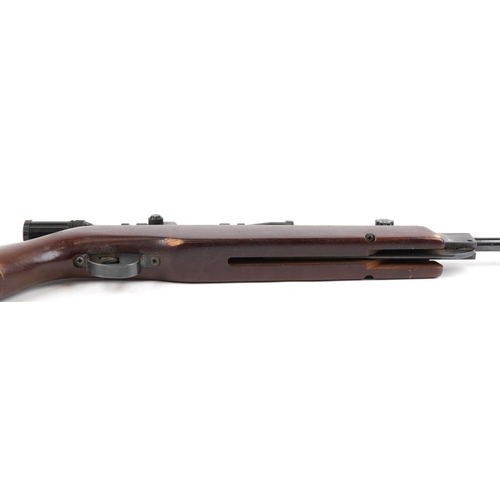 1406 - A Webley & Scott .22 cal snap barrel air rifle with a Webley 3X-7X20 telescopic sight.