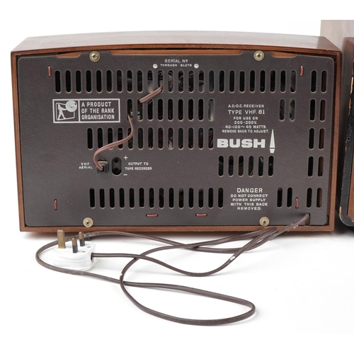 2616 - Three vintage radios including Murphy 192 and Bush type VHF.81, the largest 49cm high.