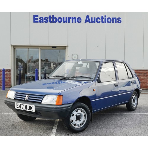 2000 - A 1987 blue Peugeot 205 GLD five door saloon, 1769cc, registration number E47 WJK, with new MOT, mil... 