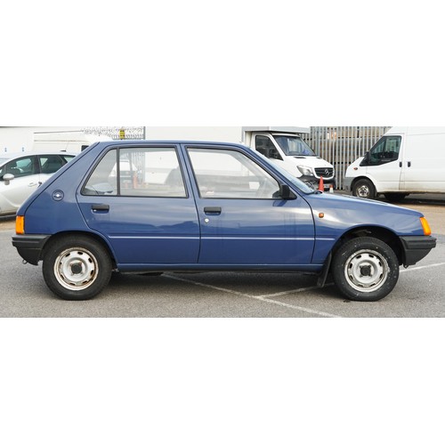 2000 - A 1987 blue Peugeot 205 GLD five door saloon, 1769cc, registration number E47 WJK, with new MOT, mil... 