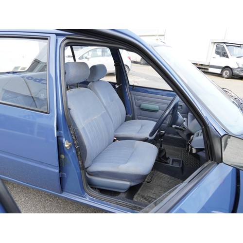 2000 - A 1987 blue Peugeot 205 GLD five door saloon, 1769cc, registration number E47 WJK, with new MOT, mil... 