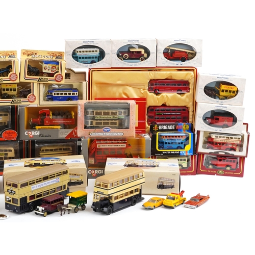 1157 - A collection of collector's diecast vehicles including Lledo, Corgi and Exclusive First Editions.