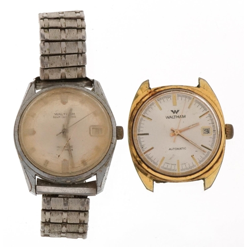 3717 - Waltham, two vintage gentlemen's self winding and automatic wristwatches.