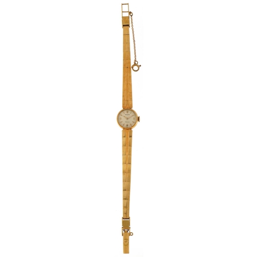 3065 - Rolex, a ladies 18ct gold Rolex manual wind wristwatch with 18ct gold strap, 14mm in diameter, 25.4g... 