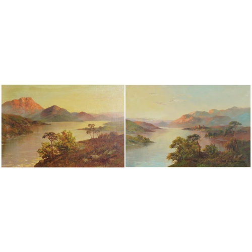 2372 - Francis E. Jamieson (1895-1950) - A pair of Scottish landscapes, 20th century British school oil on ... 