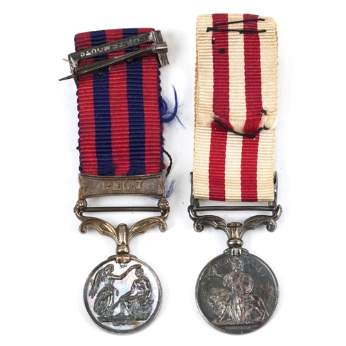 1454 - A pair of British military officer's epaulets and dress medals with paper label for Colonel Edward A... 