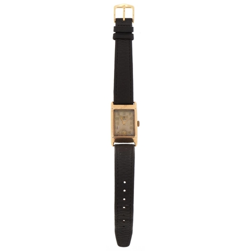 3440 - Tudor, an Art Deco 9ct gold cased gentlemen's manual wind dress watch, the case 22mm wide, total wei... 