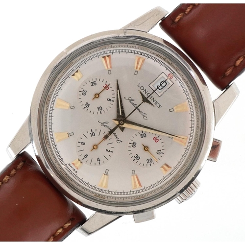 Longines, a gentlemen's Longines Conquest chronograph automatic wristwatch, model L1.641.4, serial number 30971248, the dial 35mm in diameter.