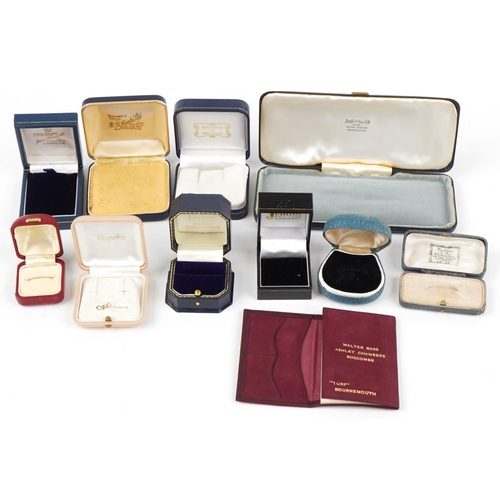 3810 - A collection of jeweller's jewellery boxes including Hi Ho Silver, George Banks Preston, Lotus, Gemi... 