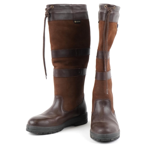 1171 - A pair of Dubarry Gore-tex brown leather and suede ladies boots, size 38.