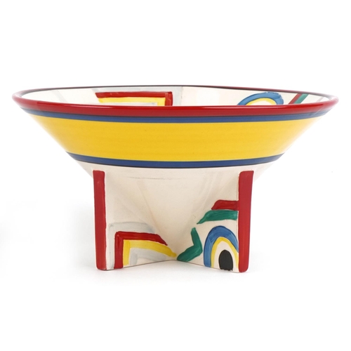 527 - Wedgwood for Clarice Cliff, a hand painted Red Tulip charger and a Bizarre bowl, each with box, the ... 