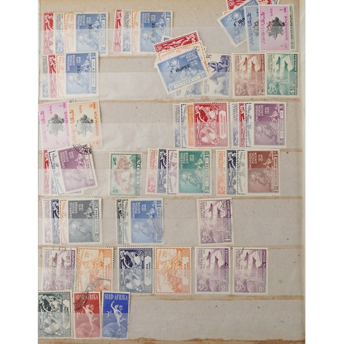 1332 - A quantity of 19th century and later British and world stamps to include sixty three British present... 