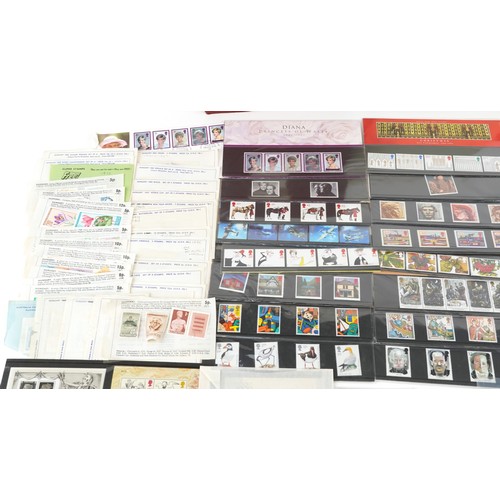 1332 - A quantity of 19th century and later British and world stamps to include sixty three British present... 