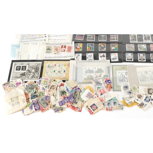 1332 - A quantity of 19th century and later British and world stamps to include sixty three British present... 