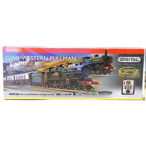 1083 - Two Hornby OO gauge model railway sets with boxes comprising Flying Scotsman R1072 and GWR Western P... 