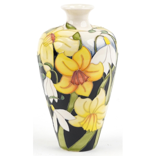 93 - Rachel Bishop for Moorcroft, a 2019 pottery vase, 15.5cm high, with box.