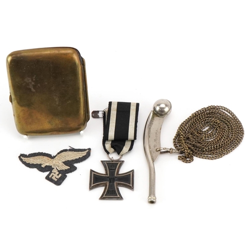 1479 - Militaria comprising a German military interest Iron Cross impressed 800 to the suspension loop, a F... 