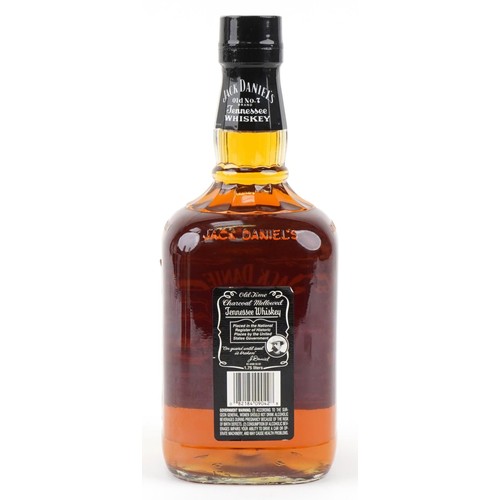 505 - A 1.75L bottle of Jack Daniels Tennessee whisky.