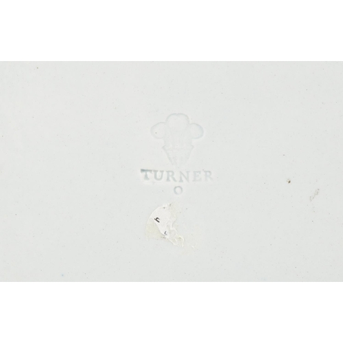 238 - A late 18th century Turner blue and white transfer printed Staffordshire pottery oval platter, 52cm ... 