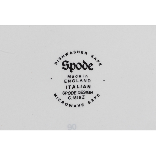 2648 - A large collection of blue and white dinnerware including Copeland Spode and Johnson Bros. comprisin... 