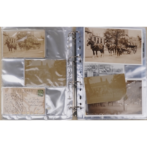 A collection of early 20th century and later local interest postcards ...