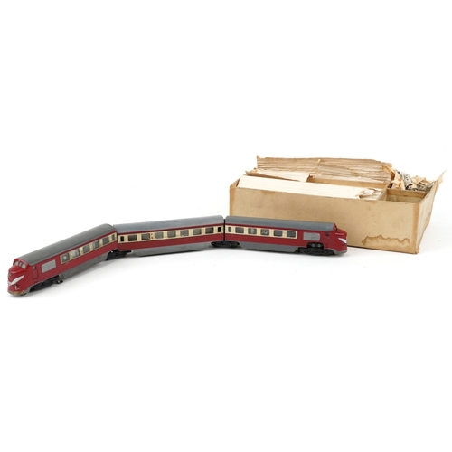 Vintage Trix Twin Meteor 1394 Diesel Express train, 60cm in length.