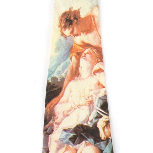 Vivienne Westwood 1990年代ブーシェ絵画ネクタイ A Vivienne Westwood silk and gold leaf tie from The A/W 1990