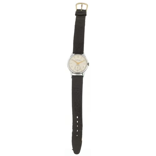 3044 - Girard Perregaux, a vintage gentlemen's manual wind wristwatch having cream dial with subsidiary dia... 