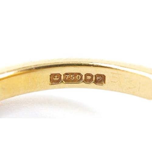 3002 - An Art Deco style 18ct gold diamond square cluster ring, total diamond weight approximately 2.0 cara... 