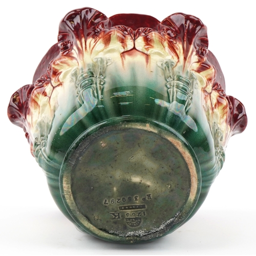 109 - An Art Nouveau Bretby pottery jardinière impressed marks to the base, 24cm high.