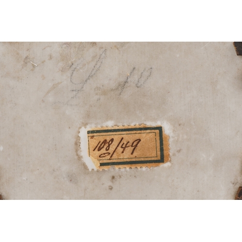 29 - After Guido Reni, hand painted porcelain portrait miniature housed in a wooden frame, 11.5cm x 8.5cm... 