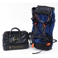 As new Alpine Aqua II 60+10 hiker's bag and a Footjoy boot maker's bag.