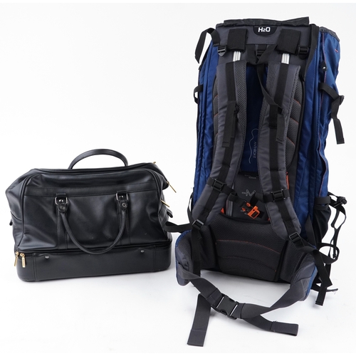 As new Alpine Aqua II 60+10 hiker's bag and a Footjoy boot maker's bag.