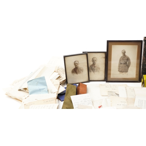 A large collection of militaria and paperwork, predominantly relating ...
