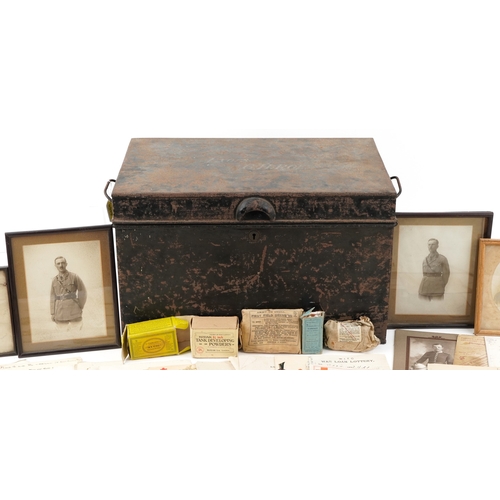 A large collection of militaria and paperwork, predominantly relating ...
