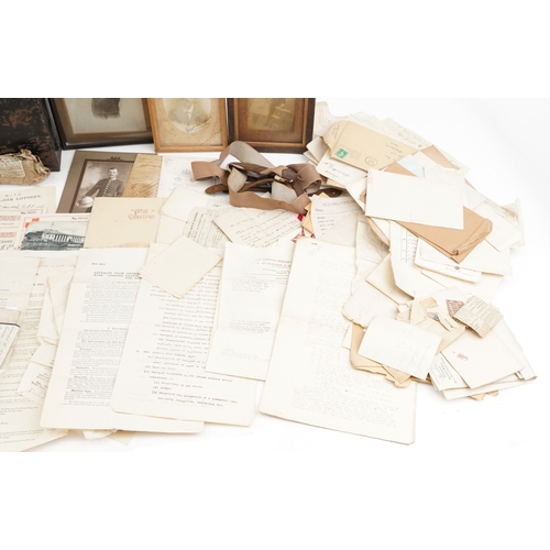 A large collection of militaria and paperwork, predominantly relating ...