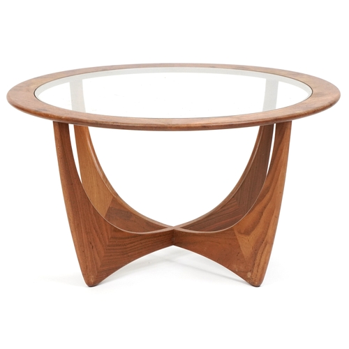 2014 - A G Plan teak 'Astro' circular coffee table, 46cm high x 84cm in diameter.
