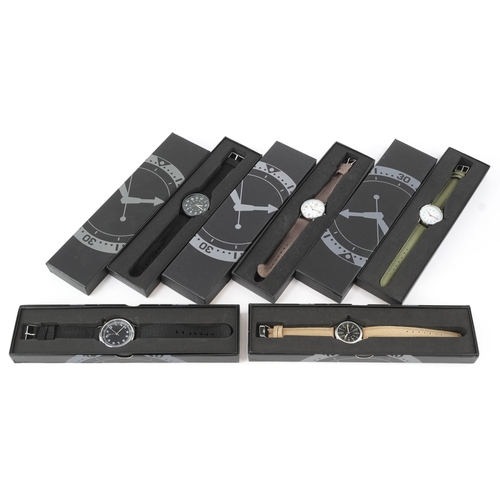 3584 - Five military interest Homage Corps wristwatches.