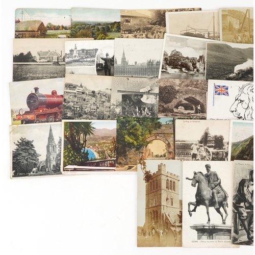 A collection of early 20th century and later postcards, some ...