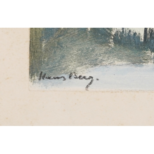 3516 - Extensive landscape, watercolour on paper, mounted on card, bearing a handwritten ink inscription Fr... 